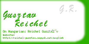 gusztav reichel business card